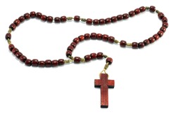 rosary isolated on white background
