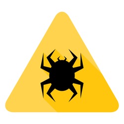Virus hazard sign
