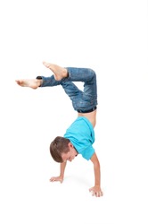 Young boy handstanding on jetty - Free Stock Photo by Jack Moreh on ...