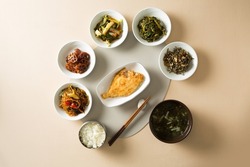 Korean traditional food on table