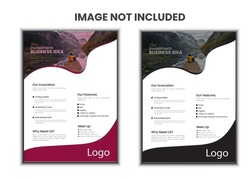 Creative corporate business flyer template, Corporate Business flyer template, Flyer Template Geometric shape used for business poster layout, business flyer template with minimalist layout, Graphic 