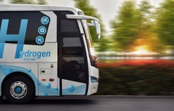 Hydrogen Fuel cell bus with zero emissions