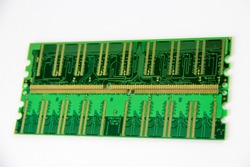 Details from the computer. RAM.