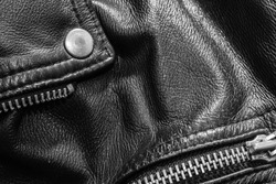 leather jacket close up