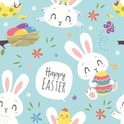 Cute Easter Vector Pattern - Free Stock Photo by Sara on Stockvault.net