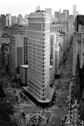 Vintage picture of the Flatiron building