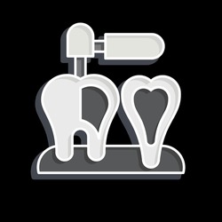 Icon Endodontist. related to Dentist symbol. glossy style. simple design editable. simple illustration