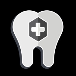 Icon Fluoride. related to Dentist symbol. glossy style. simple design editable. simple illustration