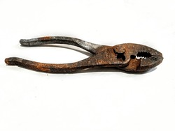 decades old worn and rusty pliers still working