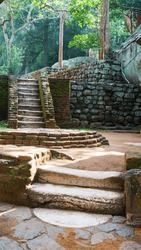 Old stone stairs in srilanka