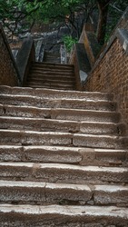Old stone stairs in srilanka
