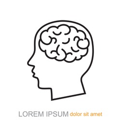 Line icon-  brain
