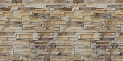 Stone wall backdrop. Facing Stone. Seamless texture background Sandstone.