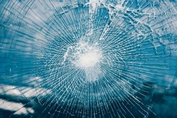 Shattered glass window 