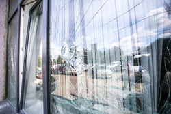 broken glass window 