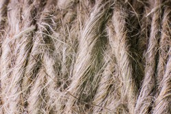 a skein of thread close-up background macro