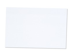 Blank sheet of paper on white background on with clipping path
