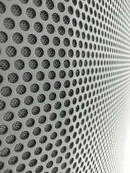 perforated steel on speaker active