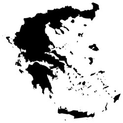 High detailed vector map - Greece 