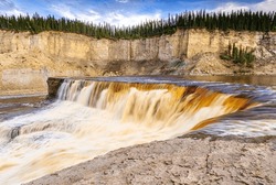 Louise Falls on the Hay River in Canada's Northwest Territories