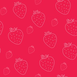 Premium Vector  Strawberry seamless pattern cute summer berries