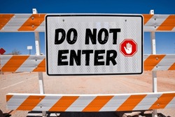 Do Not Enter Sign Warning