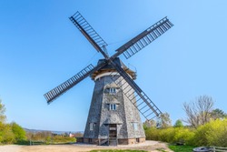 The Dutch windmill in Benz on the island of Usedom, Mecklenburg-Western Pomerania, Germany