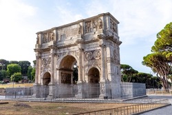 Arch of Constantine in Rome,  translation of the full registration : 