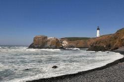 Yaquina Head Lighthouse along the Oregon Coast