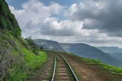 The tracks shot during trek to Peb Fort in Maharashtra. These are the tracks used by toy train which ferries passenger to and fro from Matheran to Neral