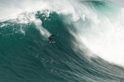 image of Nazare on a day of the giant wave championship
