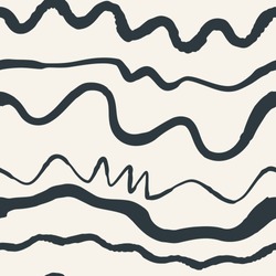 Abstract waved lines vector seamless pattern. Waves texture