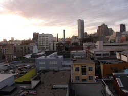 Dusk in SOMA, San Francisco.