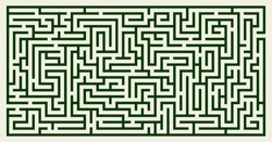 Labyrinth vector rectangle shape. Maze (labyrinth) game illustration