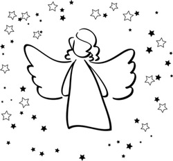 Angel and Stars