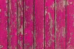 Peeling Pink Paint Wooden Background