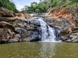 Hidden Waterfall in India - Undisturbed and Raw Nature