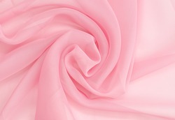 Abstract  pink soft chiffon texture background.Macro with extremely shallow dof.