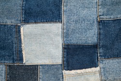 denim patchwork textile, pattern vintage