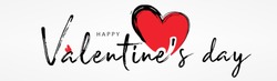 Valentines day background with  heart pattern and typography of happy valentines day text . Vector illustration. Wallpaper, flyers, invitation, posters, brochure, banners.
