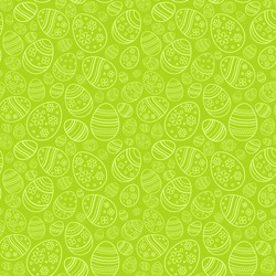 Vector seamless simple pattern with ornamental eggs. Easter holiday green background for printing on fabric, paper for scrapbooking, gift wrap and wallpapers.
