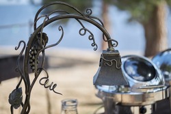 decorative wrought iron lamp. decorative wrought iron lantern