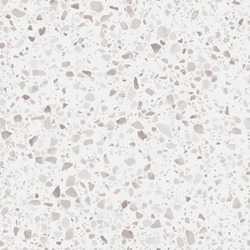 Terrazzo flooring seamless texture. Realistic vector pattern of mosaic floor with natural stones, granite, marble, quartz, concrete. Classic Italian floor. Repeatable design for decor, render, print