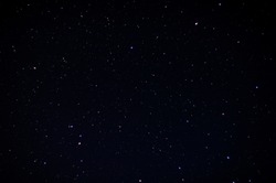 A real dark night sky with plenty of stars