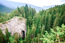 Wonder Bridges natural phenomena in Rhodopi Mountain, Bulgaria. 