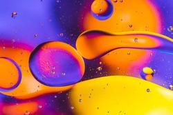 Scientific image of cell membrane. Macro up of liquid substances. Abstract molecule atom sctructure. Water bubbles. Macro shot of air or molecule. Biology, phycics or chymistry abstract background