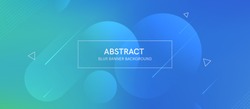 Abstract banner with gradient shapes and blur background with dark neon color. Dynamic shape composition. Vector template design 