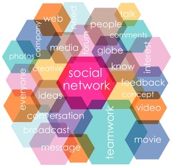 social network concept, vector illustration