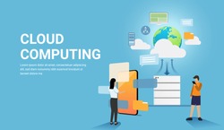 cloud computing with people and smart phone