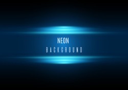 Neon background. Illustration with blue light effect.
